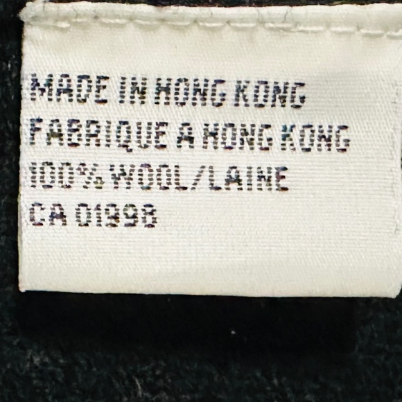 Cleo | Women’s 100% Wool Long Cardigan Coat Long Sleeve Gray and Black - Picture 6 of 7